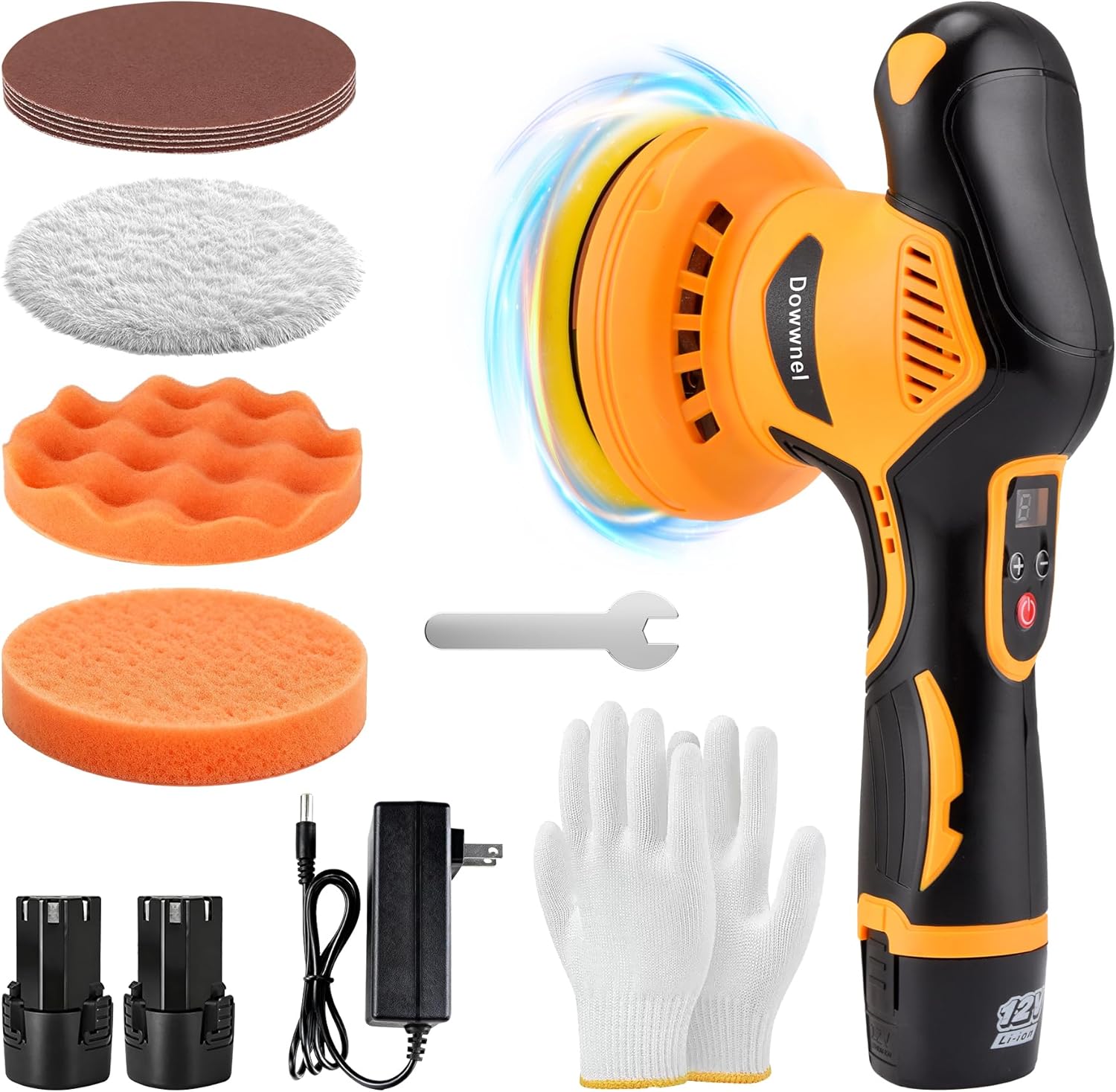 Orbital Polisher Da - 2026 Buffer Polisher, 8-Speed 1200W, 2